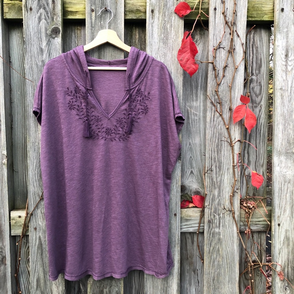 Embroidered Boho Sleeveless Sweatshirt